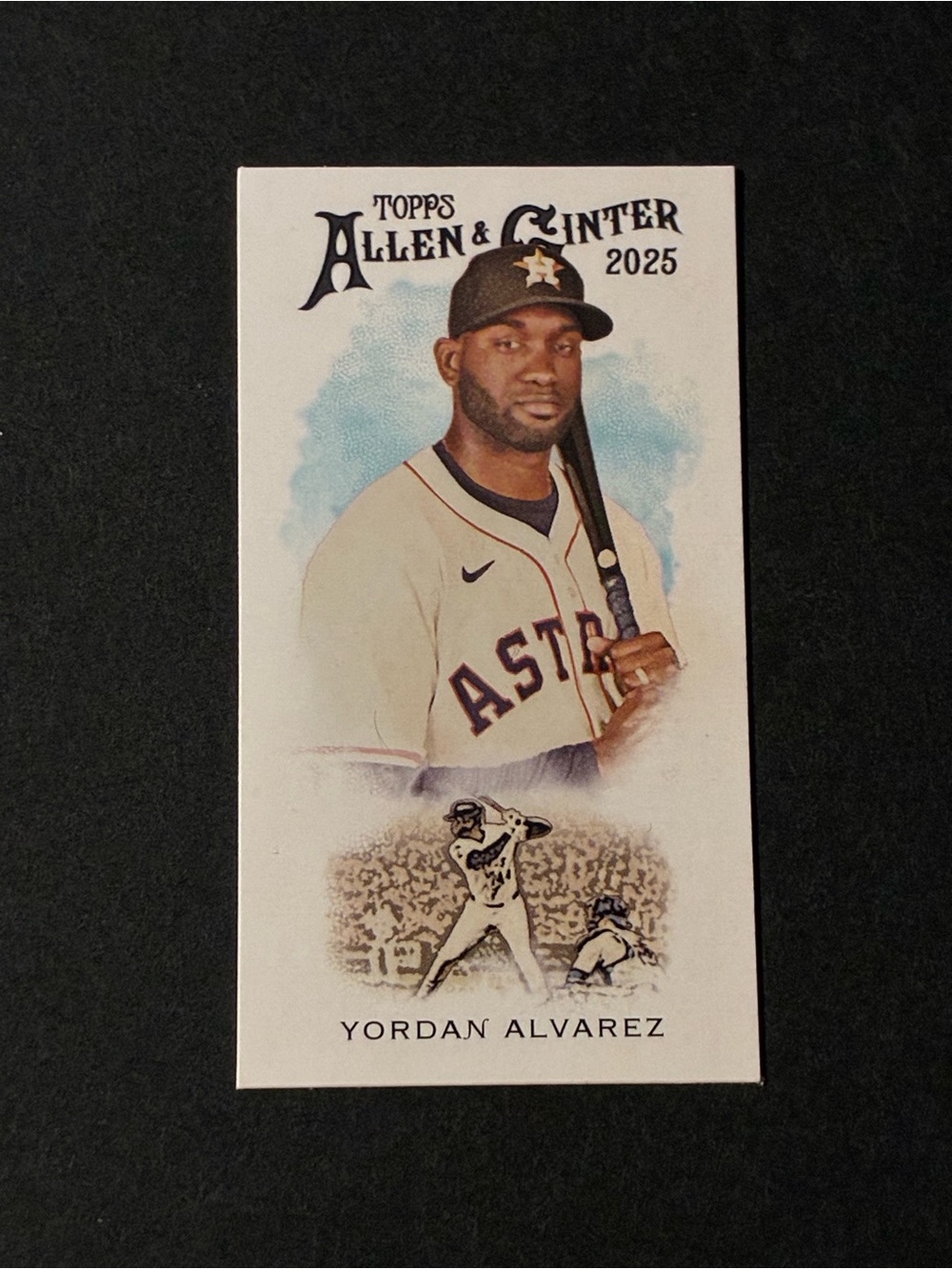 2025 Allen Ginter Baseball Mini 1889 N222 Throwback Yordan Alvarez Astros Card